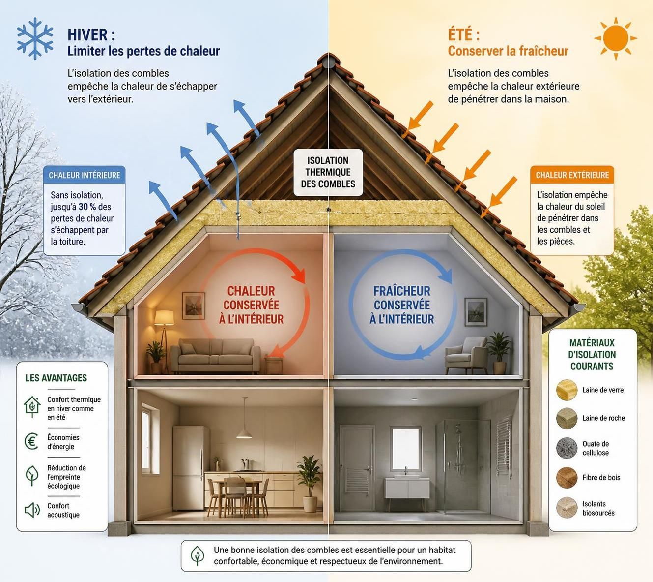 découvrez comment isoler efficacement vos combles pour améliorer le confort thermique de votre maison, réduire vos factures d'énergie et profiter d'un intérieur plus chaleureux toute l'année.