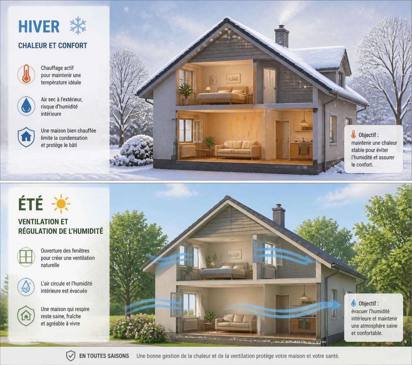découvrez quel est le pourcentage idéal d'humidité dans une maison pour assurer un confort optimal et préserver la santé de ses habitants.