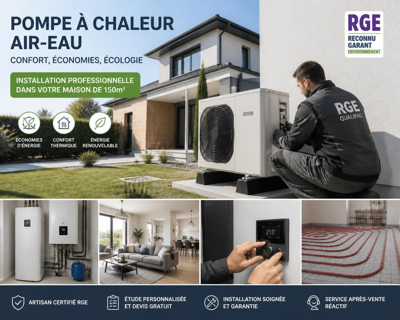 découvrez le prix moyen d'une pompe à chaleur pour une maison de 150m2 en 2026, incluant les coûts d'installation et les facteurs influençant le tarif.