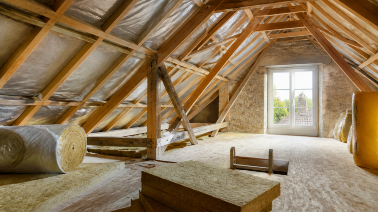 Isolation des combles perdus dans une maison française
