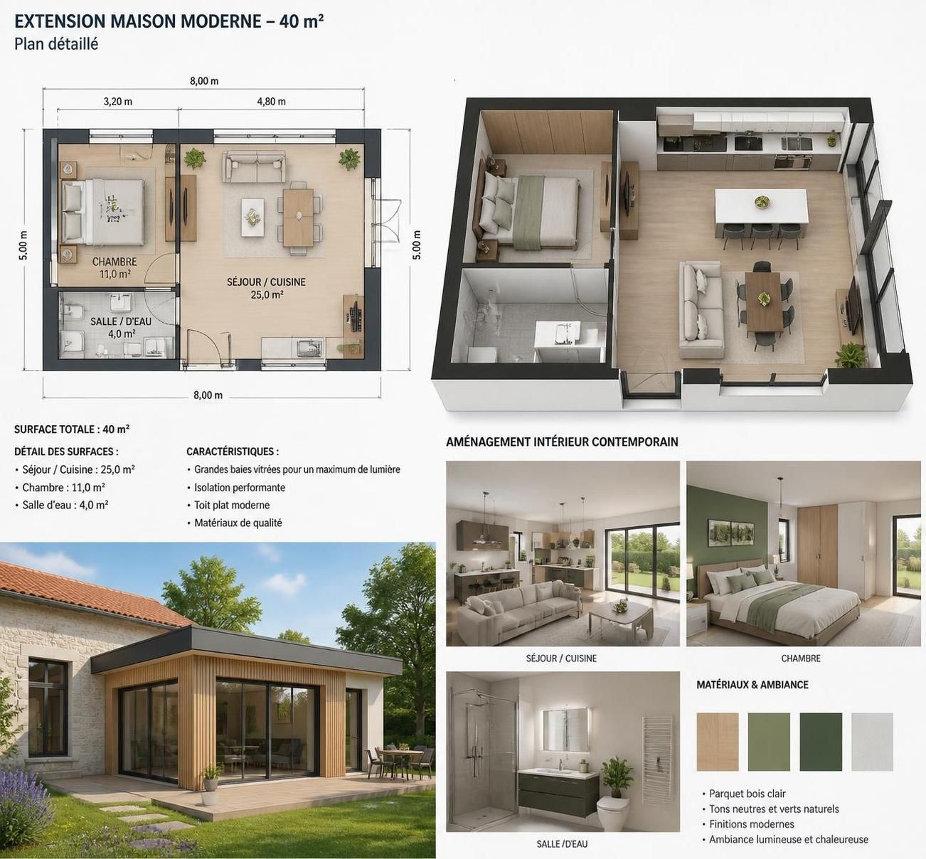 découvrez nos conseils pratiques et les étapes essentielles pour réussir le plan d'extension de votre maison de 40m2, de la conception à la réalisation.