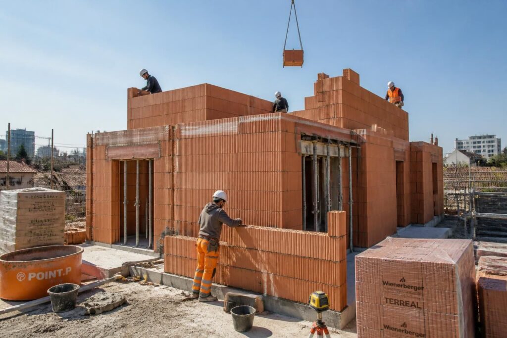 découvrez le prix estimatif de la maçonnerie pour construire une maison de 100m² en 2026, avec des informations détaillées sur les coûts, matériaux et main-d'œuvre.