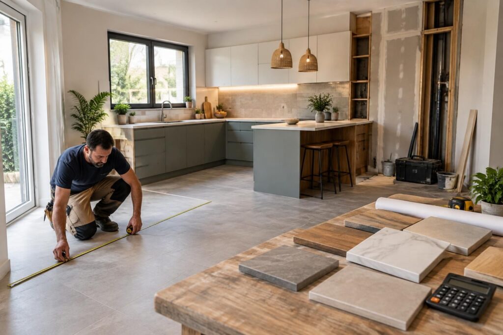 découvrez le prix moyen d’une rénovation de cuisine au m² en 2026, les facteurs qui influencent le budget et nos conseils pour estimer le coût de vos travaux.