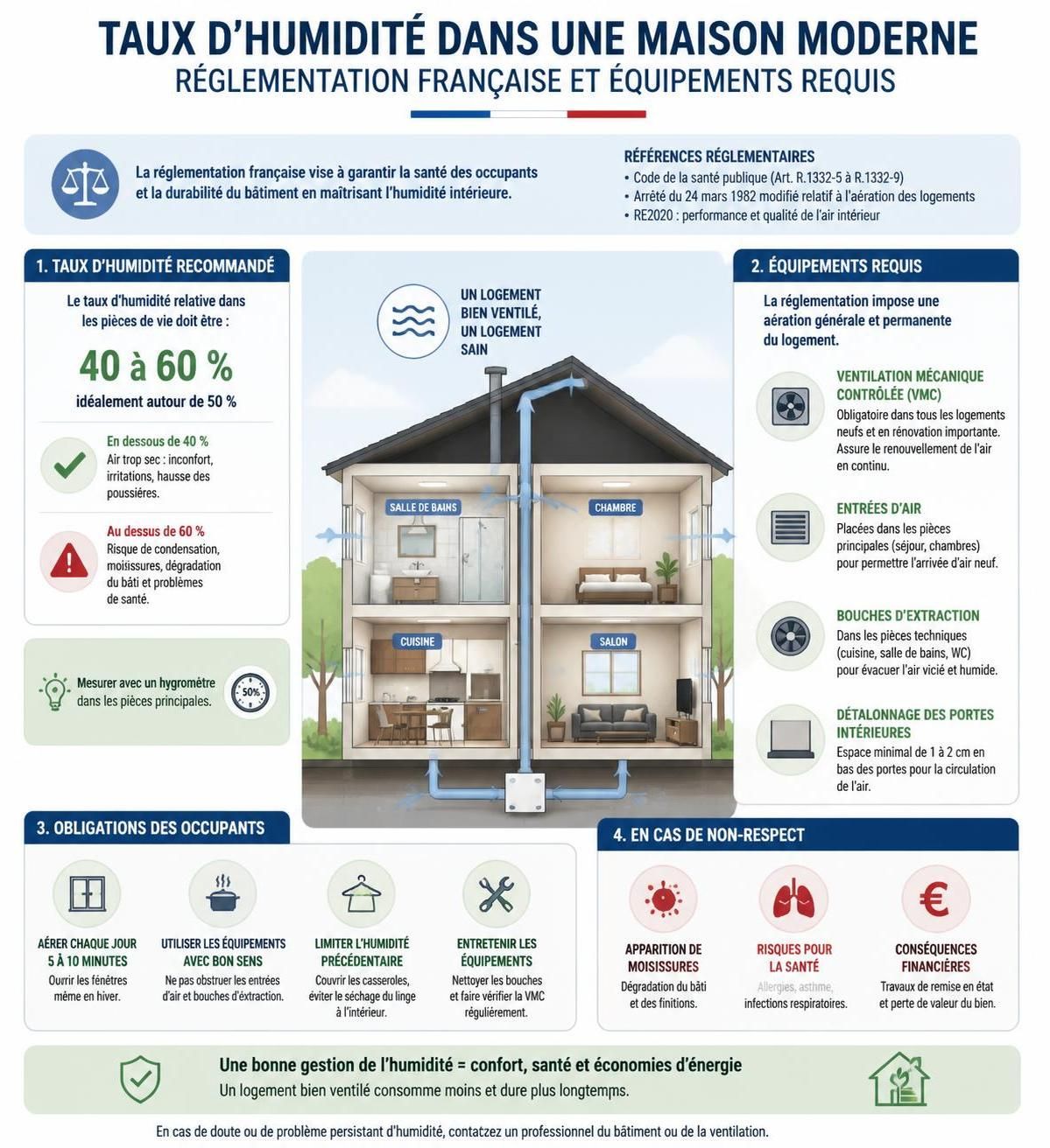 découvrez quel est le taux d'humidité idéal dans une maison pour votre confort et santé, ainsi que des conseils pratiques pour le maintenir efficacement toute l'année.