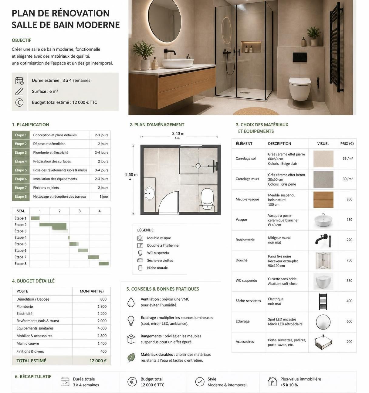 découvrez les étapes essentielles pour rénover votre salle de bains avec succès. guide pratique pour un projet bien planifié, du choix des matériaux à la finition.