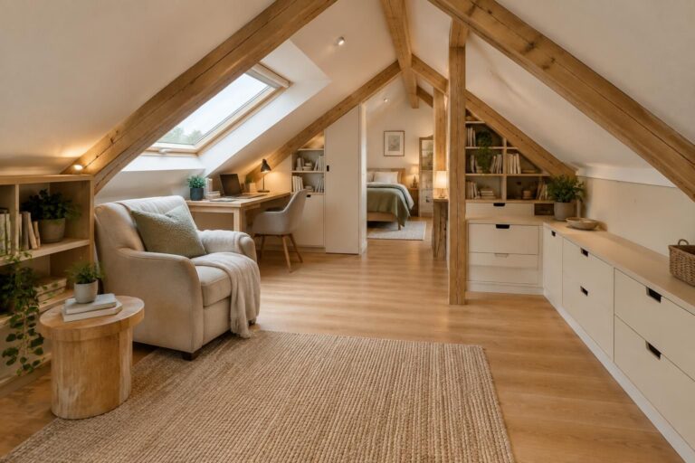découvrez nos astuces pour aménager des combles bas, gagner de la place et créer un espace confortable sous votre toiture.