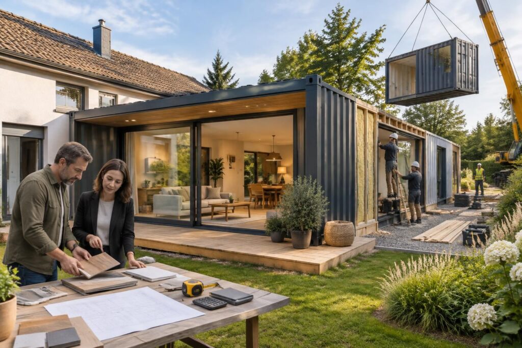 découvrez les avantages d’une extension de maison en container, les étapes du projet et le budget à prévoir pour agrandir votre logement.