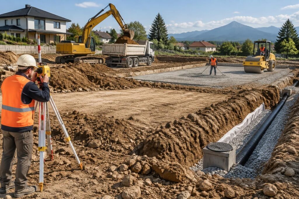 découvrez les étapes essentielles d’un terrassement réussi : préparation du terrain, nivellement, drainage et conseils pour des fondations solides.