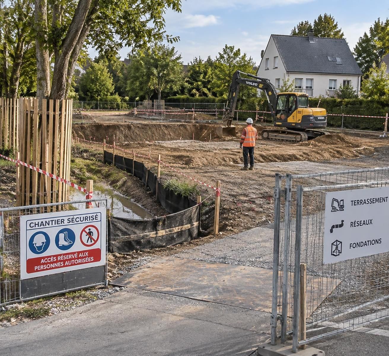 découvrez les étapes essentielles d’un terrassement réussi : préparation du terrain, nivellement, excavation et évacuation des déblais.